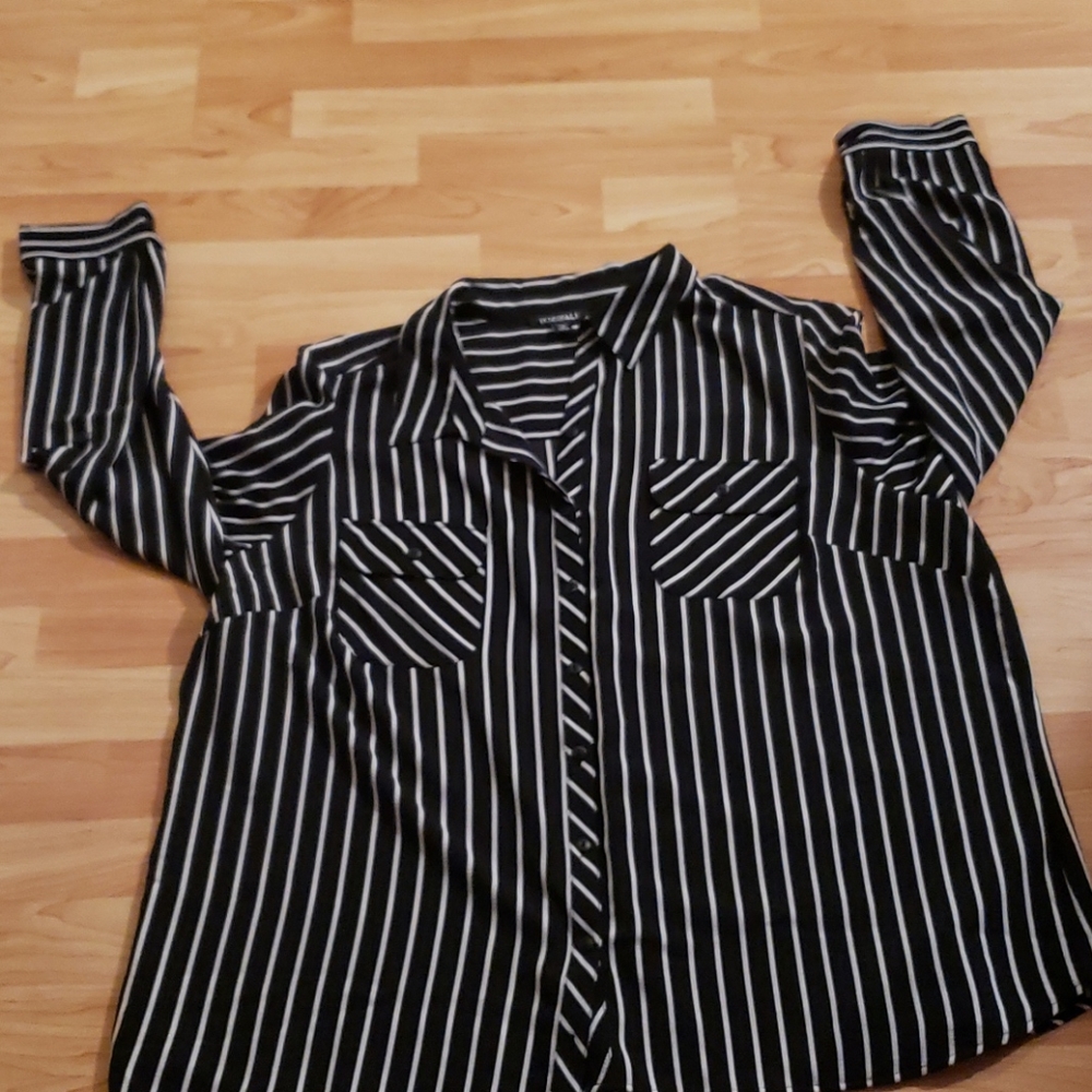 Striped casual blouse